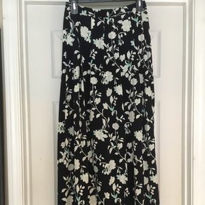 Painted Threads long flowy floral skirt